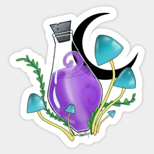 Mushroom potion bottle Sticker